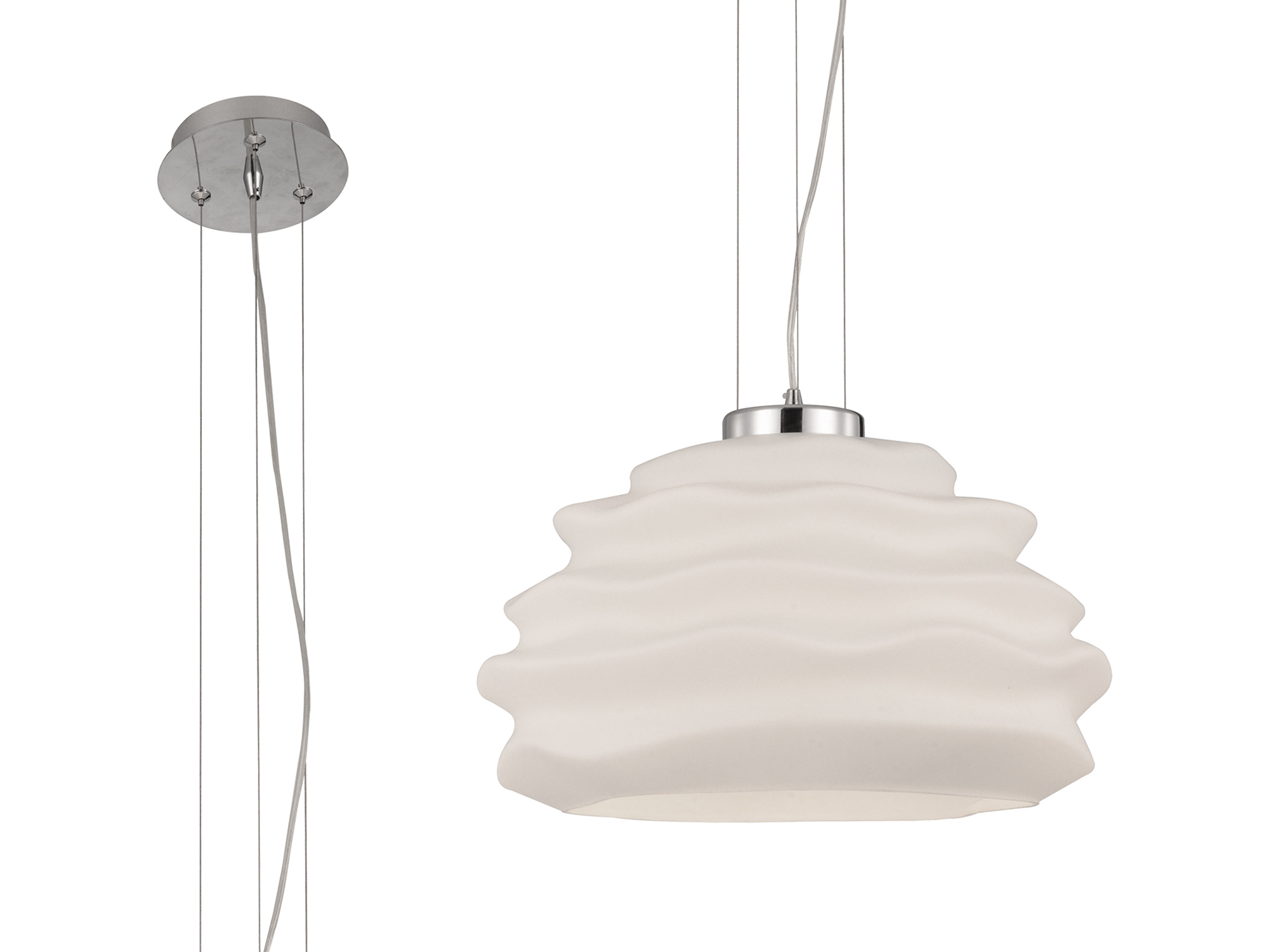 M6274  Nubole Pendant Round 1 Light